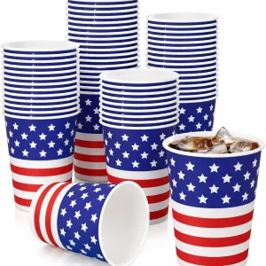 6 oz American Flag Paper Cups